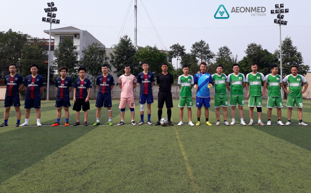 Giao hữu bóng đá giữa Công ty Aeonmed Việt Nam và Công ty Cổ phần thiết bị vật tư y tế Thanh Hóa